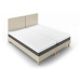 Béžová dvojlôžková posteľ Mazzini Beds Lotus, 160 x 200 cm