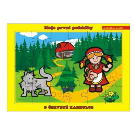 Puzzle doskové O Červenej čiapočke 26x17cm 24 dielikov Moje prvé rozprávky