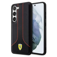 Kryt Ferrari Samsung Galaxy S23+ black hardcase Perforated 296 P (FEHCS23MPCSK)