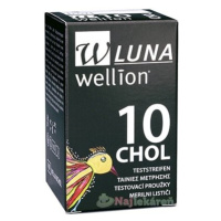 Wellion LUNA CHOL testovacie prúžky k prístroju LUNA 10ks
