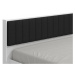 Manželská posteľ 160x200 geralt - biela/čierna