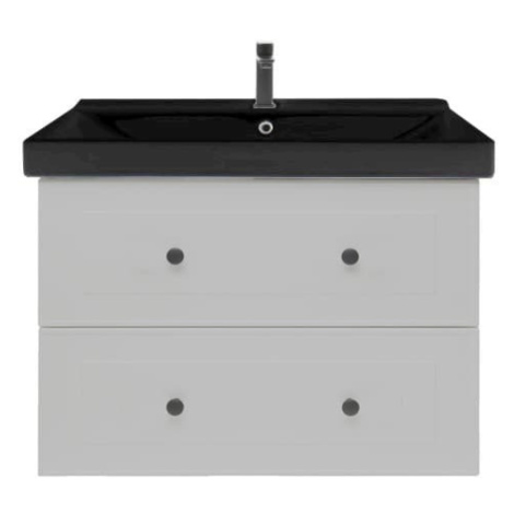 Kúpeľňová skrinka s umývadlom Naturel Forli 80x53x46 cm v šedej farbe mat FORLI80GMUVERB
