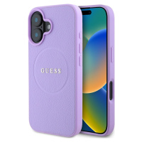 Guess PU Grained Classic Kryt s MagSafe pre iPhone 16, Fialový