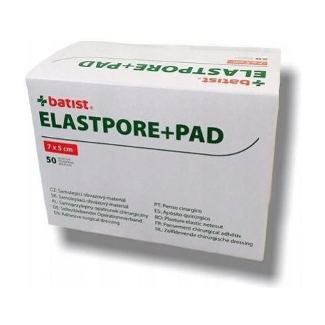 BATIST ELASTPORE+PAD sterilné krytie 10cm x 15cm
