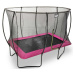 Trampolína s ochrannou sieťou Silhouette trampoline Pink Exit Toys 214*305 cm ružová