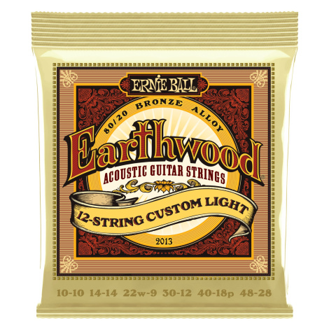 Ernie Ball 2013 Earthwood Custom Light 12-String 80/20 Bronze