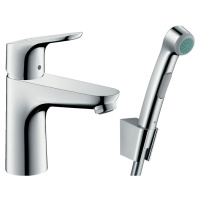 Hansgrohe Focus E2, umývadlová batéria 100, s ručnou sprchou Bidette, chrómová, HAN-31927000