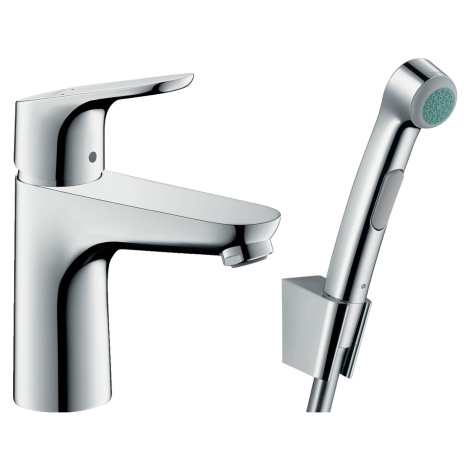 Hansgrohe Focus E2, umývadlová batéria 100, s ručnou sprchou Bidette, chrómová, HAN-31927000