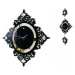 Nástenné akrylové hodiny Glamour Flex z82-1, 145 cm, čierne