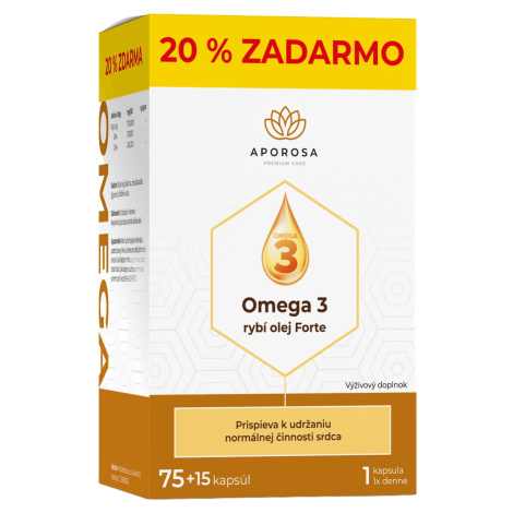 APOROSA Omega 3 rybí olej Forte 700 mg 90 kapsúl