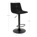 Norddan Dizajnová barová stolička Dominik čierna