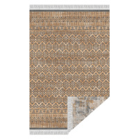KONDELA Madala obojstranný koberec 160x230 cm vzor / hnedá