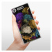 Plastové puzdro iSaprio - Dark Flowers - Sony Xperia XZ1