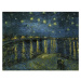 Obraz - 90x70 cm reprodukcia The Starry Night, Vincent van Gogh – Fedkolor