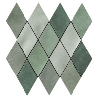 Mozaika Cir Materia Prima mix green rombo 25x25 cm lesk 1069906