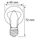 LED žiarovka E27 5W kvapka 2 700K číra