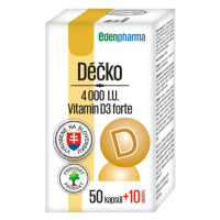 EDENPHARMA Déčko 4000 I.U., vitamín D3 forte 60 kapsúl