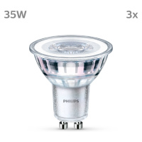 Philips LED GU10 3,5W 275lm 840 číra 36° 3 ks