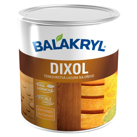 BALAKRYL Tenkovrstvová lazúra na driev Dixol teak 0,7 kg