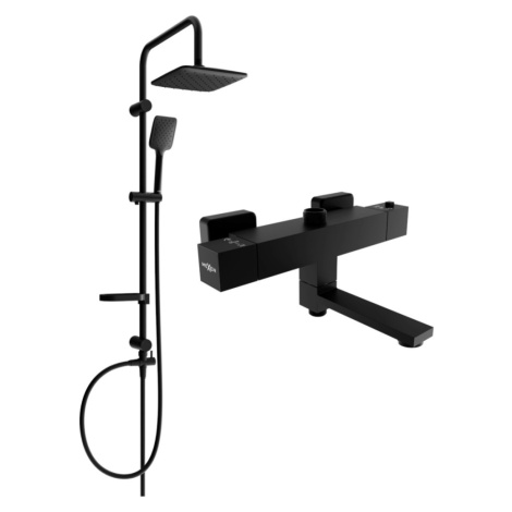MEXEN/S - Vaňová/sprchová súprava Sven s dažďovou sprchou a termostatickou vaňovou/sprchovou bat