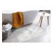 Bielo-béžová kúpeľňová predložka z kremeliny 35x45 cm Duna – douceur d'intérieur