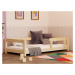 Benlemi Detská posteľ STUDY so zábranou Zvoľte farbu: Biela, Zvoľte rozmer: 140x200 cm, Zvoľte z