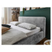 Sivá čalúnená dvojlôžková posteľ 160x200 cm Mattis - Meise Möbel