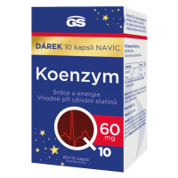 GS Koenzym Q10 60 mg darček 2023 60+10 kapsúl