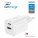 SWISSTEN SIEŤOVÝ ADAPTÉR GaN 1x USB-C 45W PD + 1x USB-A 18W QC BIELÝ