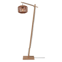 Stojacia lampa s ratanovým tienidlom v prírodnej farbe (výška 150 cm) Tanami – Good&Mojo