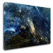 Impresi Obraz Abstrakt modrý so zlatým detailom - 90 x 60 cm
