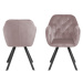 Dkton 23461 Dizajnová otočná stolička Aletris, ružová