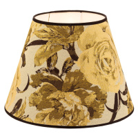 Tienidlo na lampu Sofia 26 cm, kvetinový vzor žltá