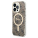Set Guess Kryt s MagSafe pre iPhone 14 Pro + MagSafe nabíjačka, Hnedý