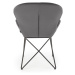 HALMAR K458 jedálenská stolička sivá / čierna