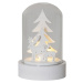 Biele svetelné dekorácie s vianočným motívom v súprave 3 ks ø 5,5 cm Kupol – Star Trading