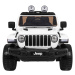 mamido  Elektrické autíčko Jeep Wrangler Rubicon 4x4 biele