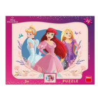 Puzzle Princezné 12 dielikov doskové