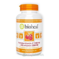 Bioheal tbl acerola, vitamín C 1100 mg + vitamín D3 2200 NE 1x105 ks