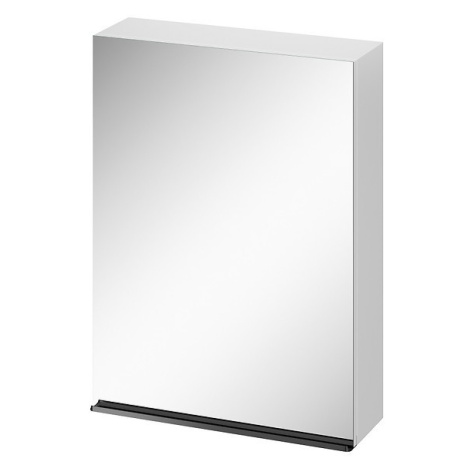 CERSANIT - Zrkadlová skrinka VIRGO 60 biela s čiernymi úchytmi S522-014