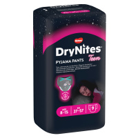 HUGGIES® Dry Nites large pre dievčatá plienkové nohavičky 27-57 kg, 9 ks