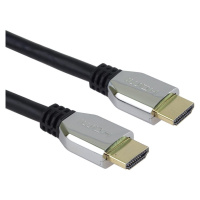 PremiumCord ULTRA HDMI 2.1 High Speed + Ethernet kábel 8K @ 60Hz, pozlátené 1,5 m