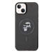 Original faceplate case KARL LAGERFELD KLHMP15SHGKCNOK for iPhone 15 (Glitter + MAG / black)