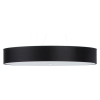 Čierne závesné svietidlo s textilným tienidlom ø 90 cm Herra – Nice Lamps