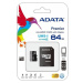 ADATA MicroSDXC karta 64GB Premier UHS-I Class 10 + SD adaptér