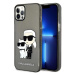 Kryt Karl Lagerfeld iPhone 12 6,1" black hardcase Gliter Karl&Choupette (KLHCP12MHNKCTGK)