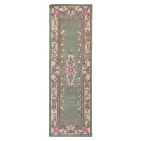 Ručně všívaný běhoun Lotus premium Green - 67x210 cm Flair Rugs koberce