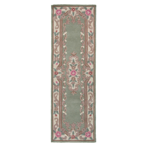 Ručně všívaný běhoun Lotus premium Green - 67x210 cm Flair Rugs koberce