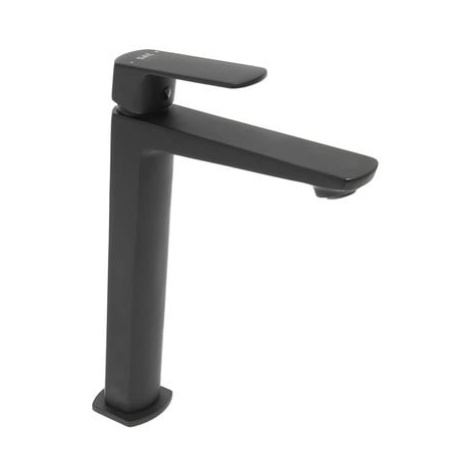 Vysoká umývadlová batéria SAT Feel bez výpuste čierna matná SATBSFEEL285C