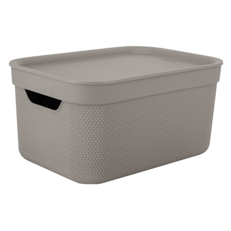 Béžové úložné boxy